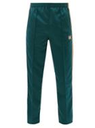 Matchesfashion.com Needles - Butterfly-embroidered Jersey Track Pants - Mens - Green