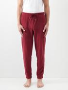 Derek Rose - Isaac Cotton-terry Pyjama Trousers - Mens - Red