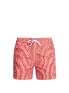 Matchesfashion.com Onia - Charles 5 Liberty Print Swim Shorts - Mens - Red