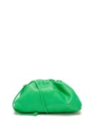 Bottega Veneta - The Pouch Small Leather Clutch Bag - Womens - Green