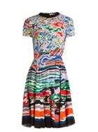 Mary Katrantzou Bixbite Rainbow Cloud-print Dress