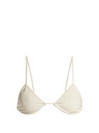 Matchesfashion.com Marysia - Little Harbour Reversible Triangle Bikini Top - Womens - Cream White