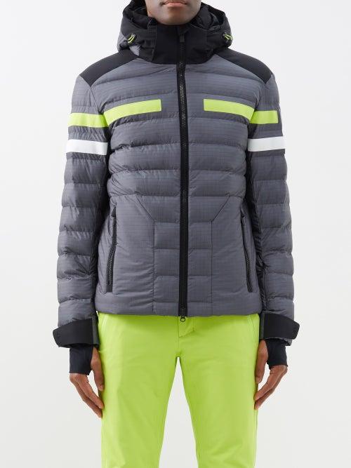 Toni Sailer - Cyrus Splendid Hooded Quilted Ski Jacket - Mens - Grey