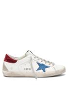 Matchesfashion.com Golden Goose - Superstar Leather Trainers - Mens - Blue White