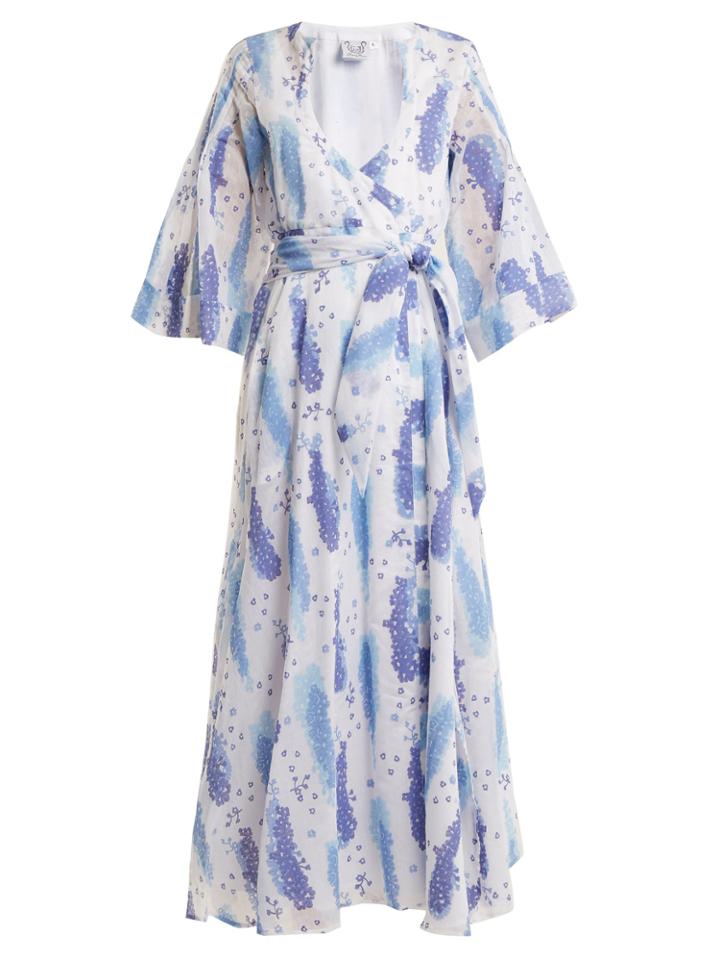 Thierry Colson Sultane Silk-blend Wrap Dress