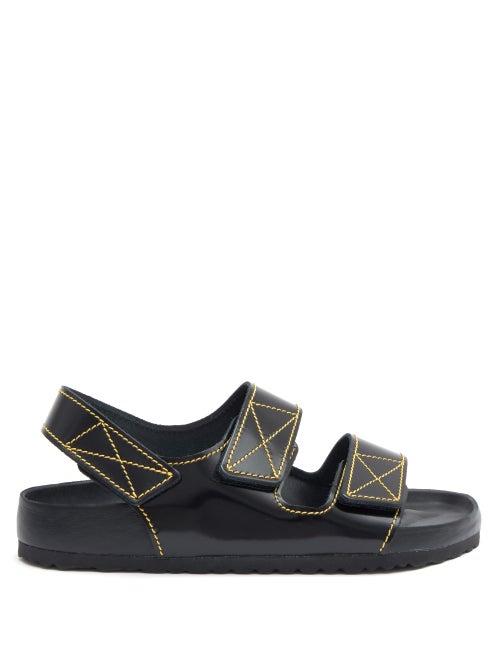Matchesfashion.com Birkenstock X Proenza Schouler - X Proenza Schouler Milano Leather Sandals - Mens - Black