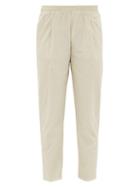 Matchesfashion.com The Gigi - Stretch-cotton Seersucker Track Pants - Mens - Light Grey