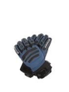 Matchesfashion.com Bogner - Agimo Faux Shearling Lined Leather Ski Gloves - Mens - Navy