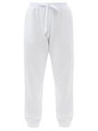 Matchesfashion.com The Upside - Major Logo-print Cotton-jersey Track Pants - Womens - White