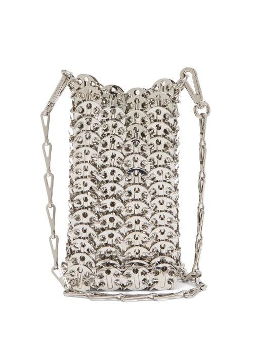 Paco Rabanne - 1969 Mini Chainmail Cross-body Bag - Womens - Silver