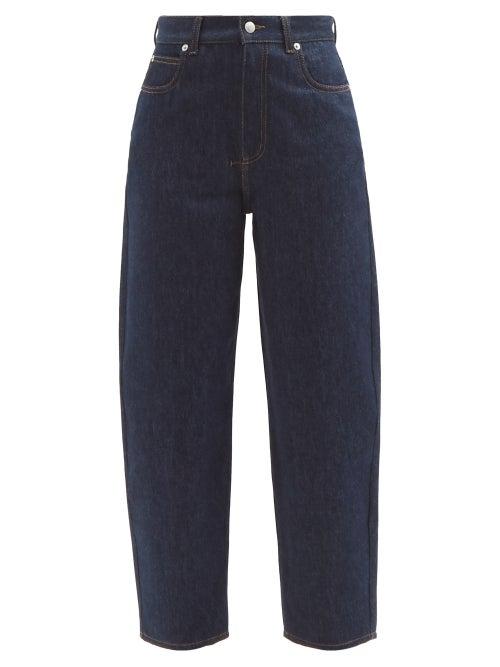 Matchesfashion.com Alexander Mcqueen - High-rise Straight-leg Jeans - Womens - Denim