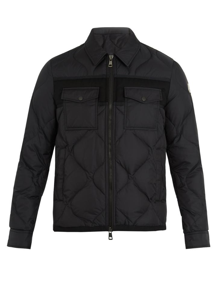 Moncler Stephan Point-collar Quilted-down Coat