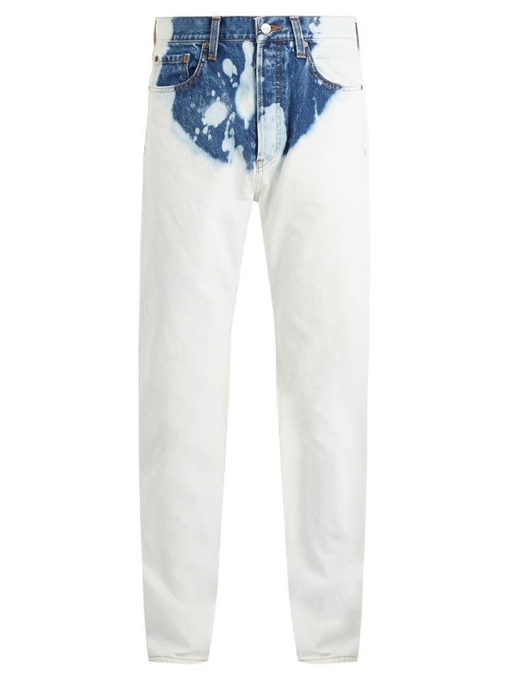 Balenciaga Bleached Straight-leg Jeans