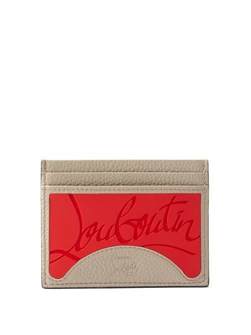 Christian Louboutin - Kios Logo-debossed Leather Cardholder - Mens - Red