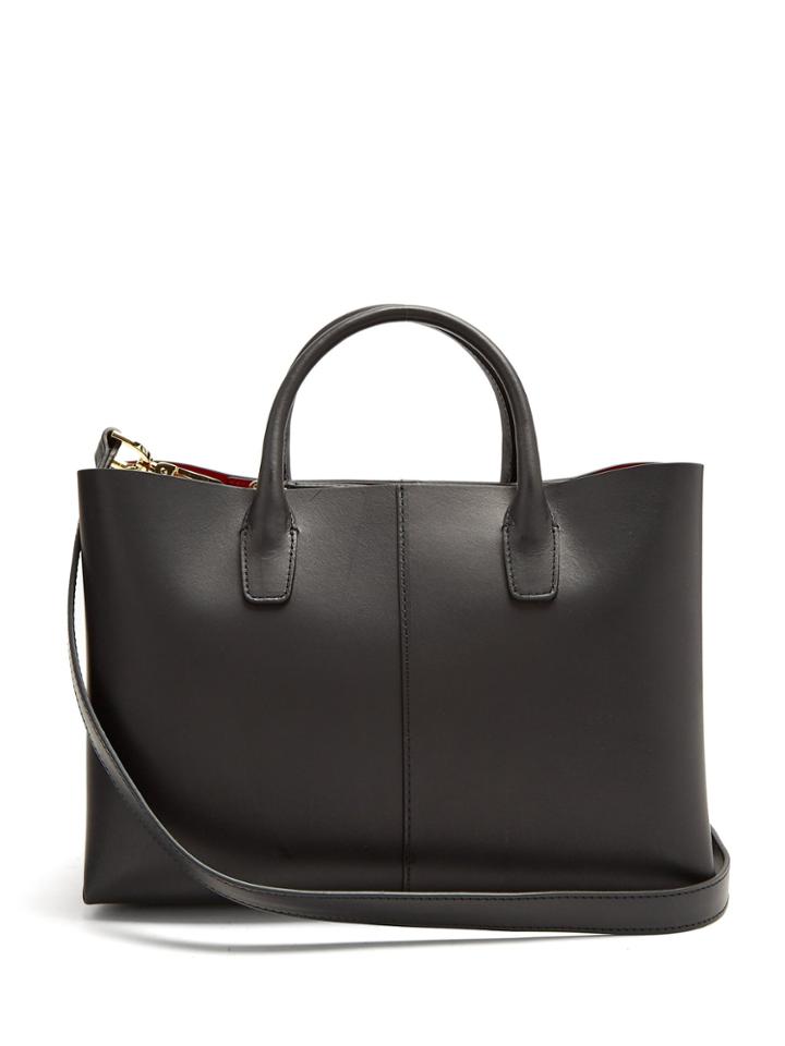 Mansur Gavriel Red-lined Mini Folded Leather Bag