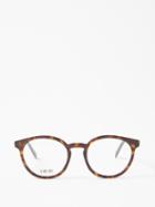 Dior - 30montaignemini Round Glasses - Womens - Brown Multi