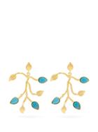 Matchesfashion.com Aurlie Bidermann - True Blue 18kt Gold Plated Leaf Earrings - Womens - Gold