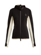 Matchesfashion.com Moncler Grenoble - Panelled Hooded Technical Fleece Jacket - Womens - Black