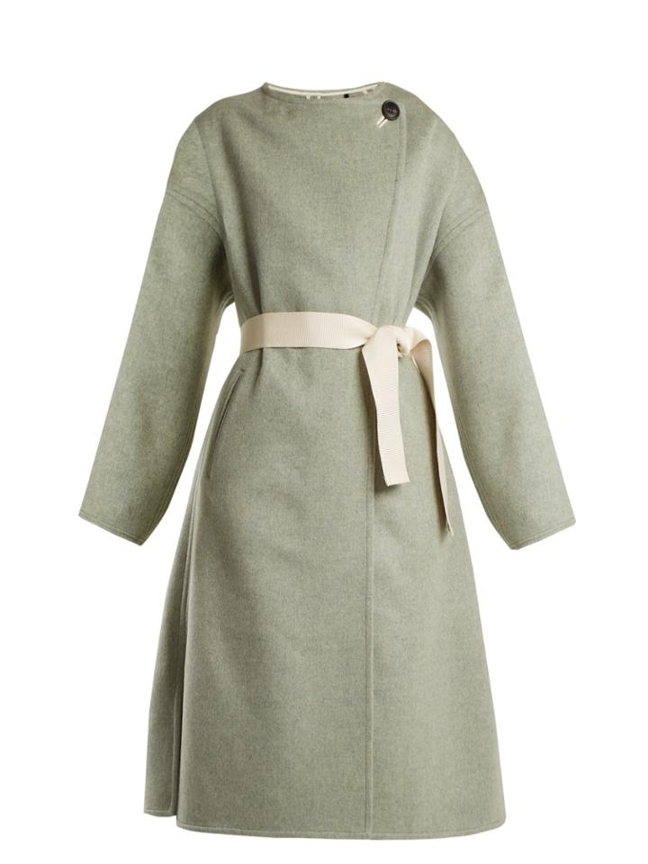Isabel Marant Fargo Oversized Tie-waist Wool-blend Coat