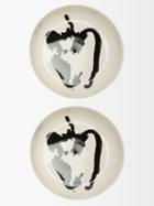 Serax - X Ottolenghi Set Of Two Feast Medium Plates - White Black