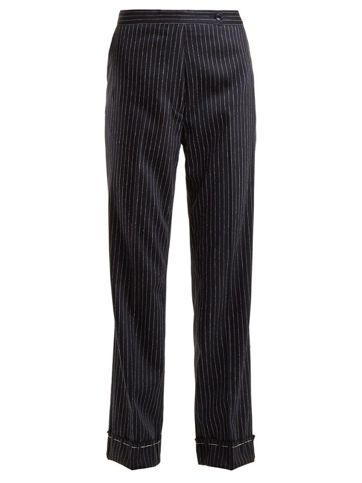 Golden Goose Deluxe Brand Venice Pinstriped Straight-leg Trousers