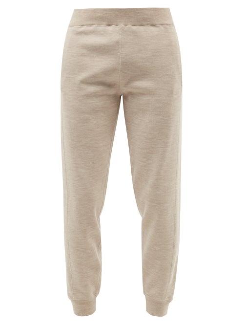 Gabriela Hearst - Rod Knitted Wool Track Pants - Mens - Beige