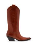 Matchesfashion.com Maison Margiela - Western Leather Boots - Womens - Tan