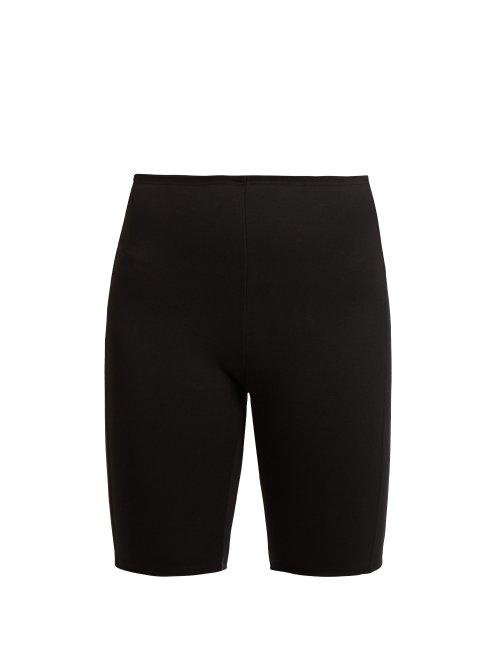 Matchesfashion.com Paco Rabanne - Bodyline Logo Jacquard Cycling Shorts - Womens - Black