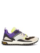 Matchesfashion.com Brandblack - Chopper Suede And Mesh Low Top Trainers - Mens - Grey Multi
