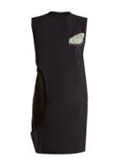 Toga Bead-embellished Cut-out Sleeveless Twill Dress