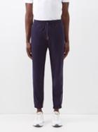 Brunello Cucinelli - Striped Cotton-jersey Track Pants - Mens - Navy Multi