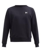 Matchesfashion.com District Vision - Sati Logo-embroidered Cotton-jersey Sweatshirt - Mens - Black