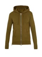 Balmain Hooded Zip-through Cotton Sweatshirt