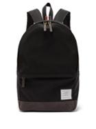 Matchesfashion.com Thom Browne - Unstructured Canvas And Suede Backpack - Mens - Black