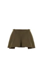 Balenciaga Pleat-front Twill Mini Skirt