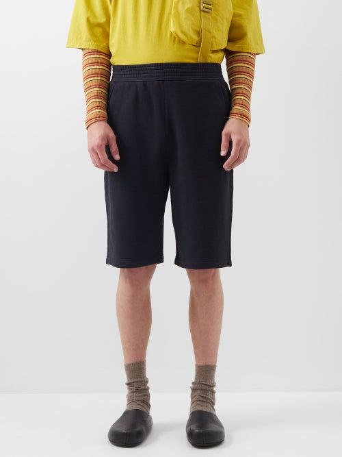 1 Moncler Jw Anderson - Cotton-jersey Basketball Shorts - Mens - Navy