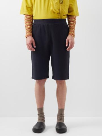 1 Moncler Jw Anderson - Cotton-jersey Basketball Shorts - Mens - Navy