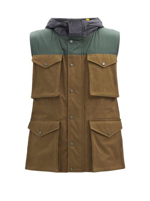 Matchesfashion.com 1 Moncler Jw Anderson - Dunrobin Multi-pocket Cotton-canvas Down Gilet - Mens - Multi