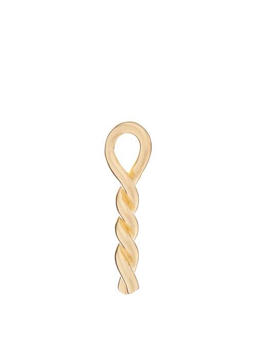 Matchesfashion.com Bottega Veneta - Twisted Gold-vermail Chain Brooch - Womens - Gold