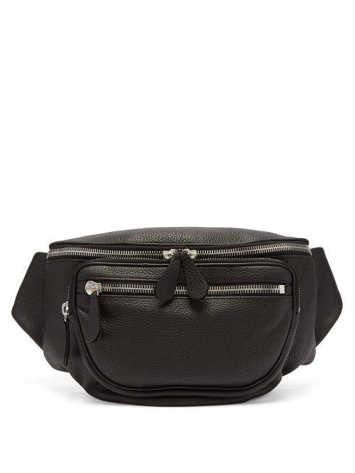 Matchesfashion.com Maison Margiela - Grained Leather Cross Body Bag - Mens - Black