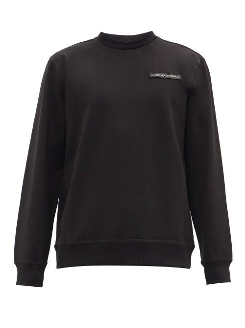 1017 Alyx 9sm - Logo-appliqu Jersey Sweatshirt - Mens - Black