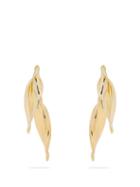 Matchesfashion.com Ryan Storer - Sansevieria Twisted Gold Plated Earrings - Womens - Gold