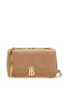 Matchesfashion.com Burberry - Lola Small Quilted Leather Shoulder Bag - Womens - Beige