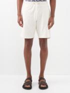 Orlebar Brown - Frederick Jacquard Cotton-blend Terry Shorts - Mens - Cream