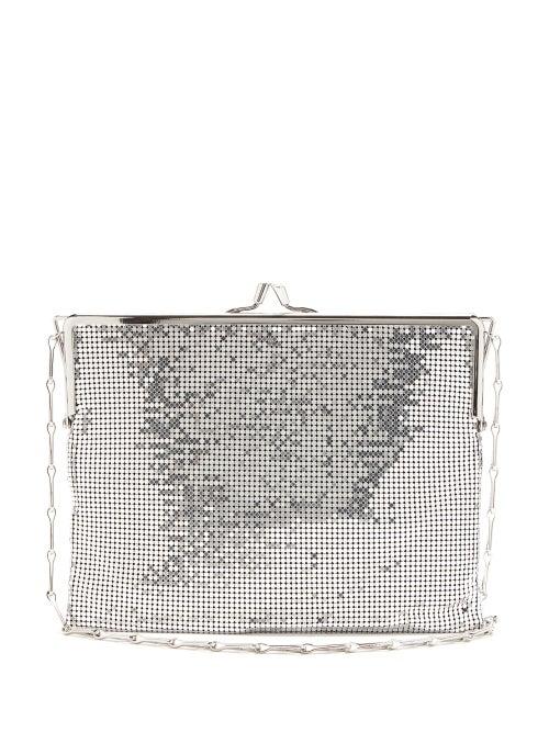 Matchesfashion.com Paco Rabanne - Pixel Small Chainmail-mesh Shoulder Bag - Womens - Silver