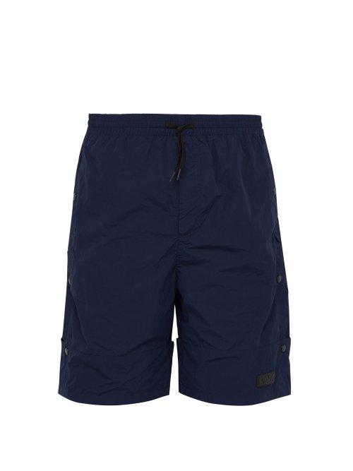 Matchesfashion.com P.a.m. - Action Push Stud Shorts - Mens - Navy