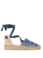 Matchesfashion.com Castaer - Gina Canvas & Jute Espadrilles - Womens - Blue