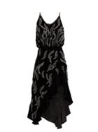 Matchesfashion.com Dodo Bar Or - Agnes Bead Embellished Velvet Dress - Womens - Black