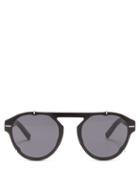 Matchesfashion.com Dior Homme Sunglasses - Blacktie Round Acetate Sunglasses - Mens - Black