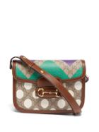 Gucci - 1955 Medium Polka Dot Gg-canvas Shoulder Bag - Womens - Brown Multi